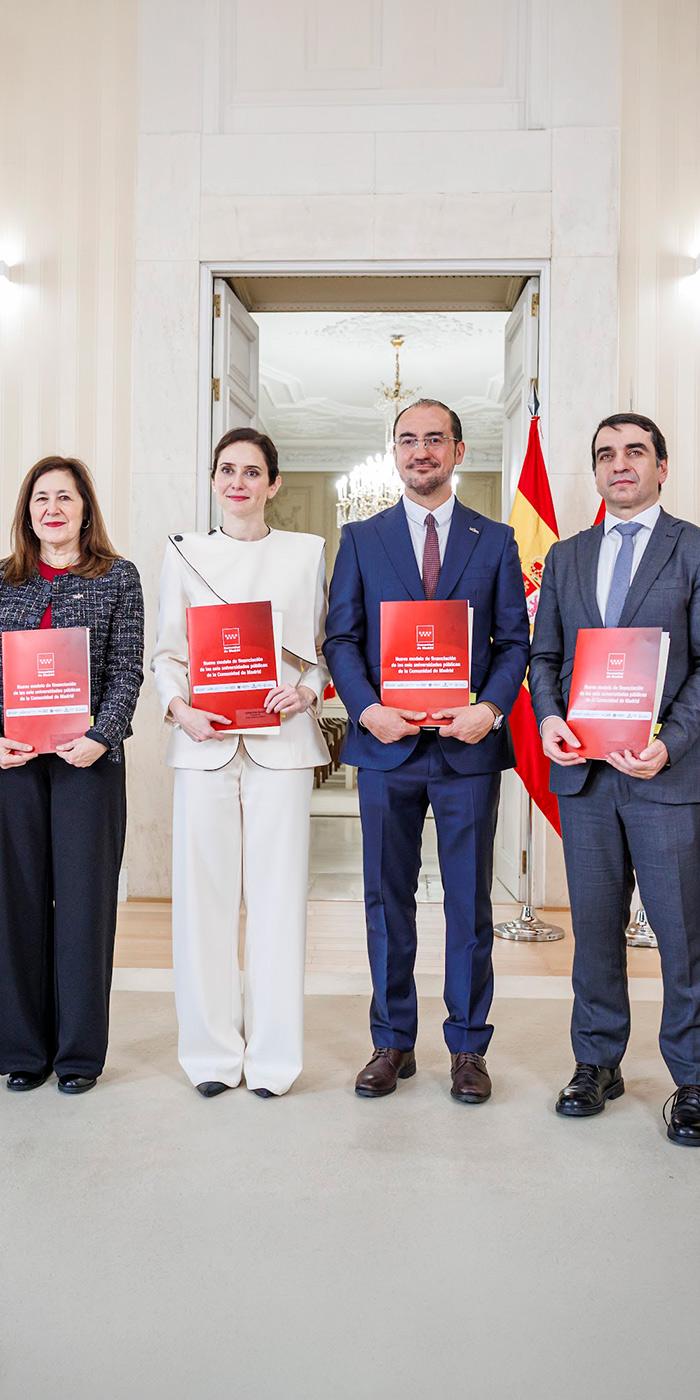 Rectores CRUMA y presidenta CM