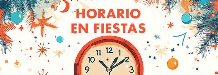 Horario durante las fiestas
