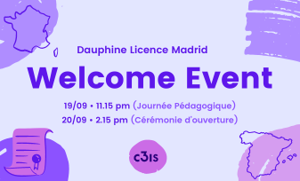 Welcome Event Dauphine Licence Madrid UC3M. 19 y 20 de septiembre