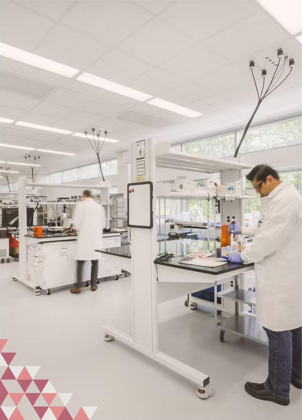 Técnicos trabajando en un laboratorio