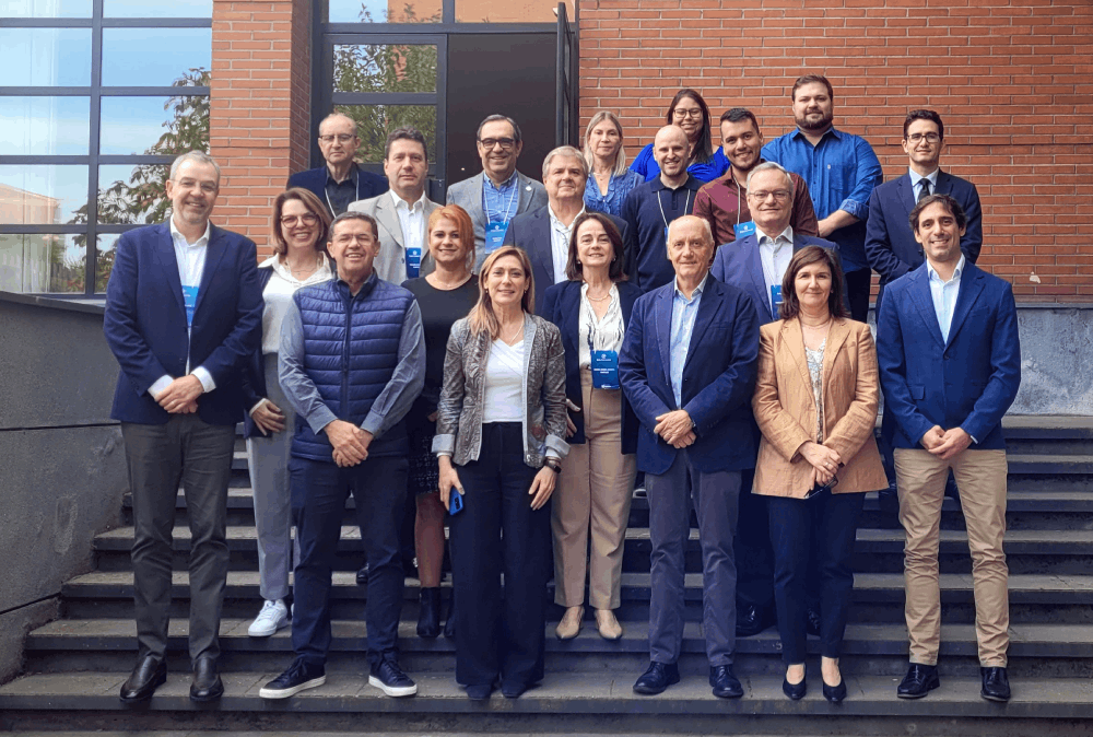 Visita de delegación de universidades de Brasil