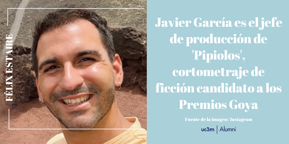 Javier García es el jefe de producción de 'Pipiolos', cortometraje de ficción candidato a los Premios Goya 