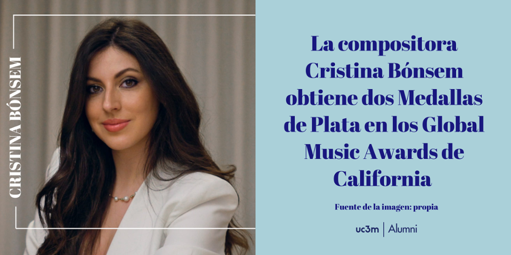 La compositora Cristina Bónsem obtiene dos Medallas de Plata en los Global Music Awards de California    