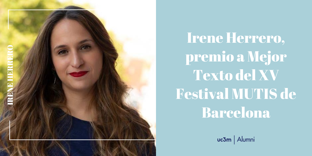 Irene Herrero, premio a Mejor Texto del XV Festival MUTIS de Barcelona