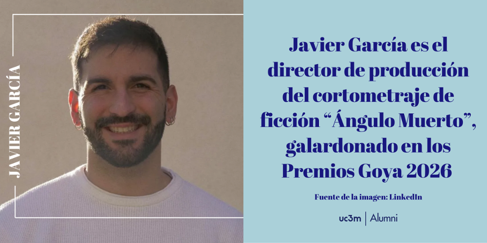 Javier García es el director de producción del cortometraje de ficción “Ángulo Muerto”, galardonado en los Premios Goya 2026 