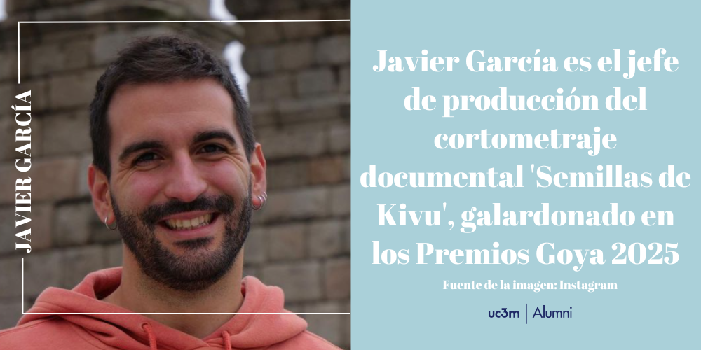 Javier García es el jefe de producción del cortometraje documental 'Semillas de Kivu', galardonado en los Premios Goya 2025 
