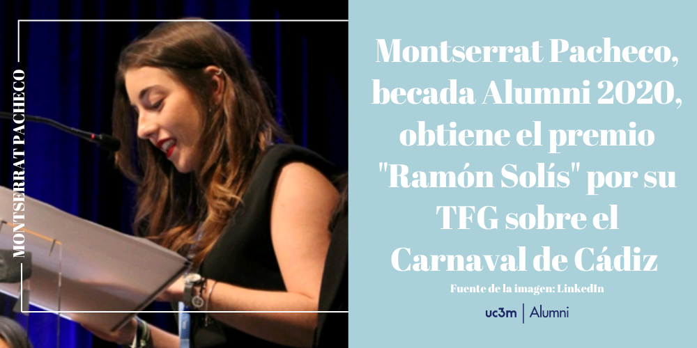 Montserrat Pacheco, becada Alumni 2020, obtiene el premio 