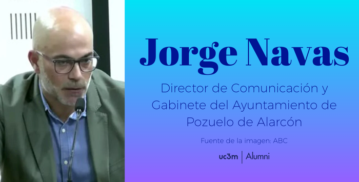 Jorge Navas es el nuevo director de Comunicación y Gabinete del Ayuntamiento de Pozuelo de Alarcón