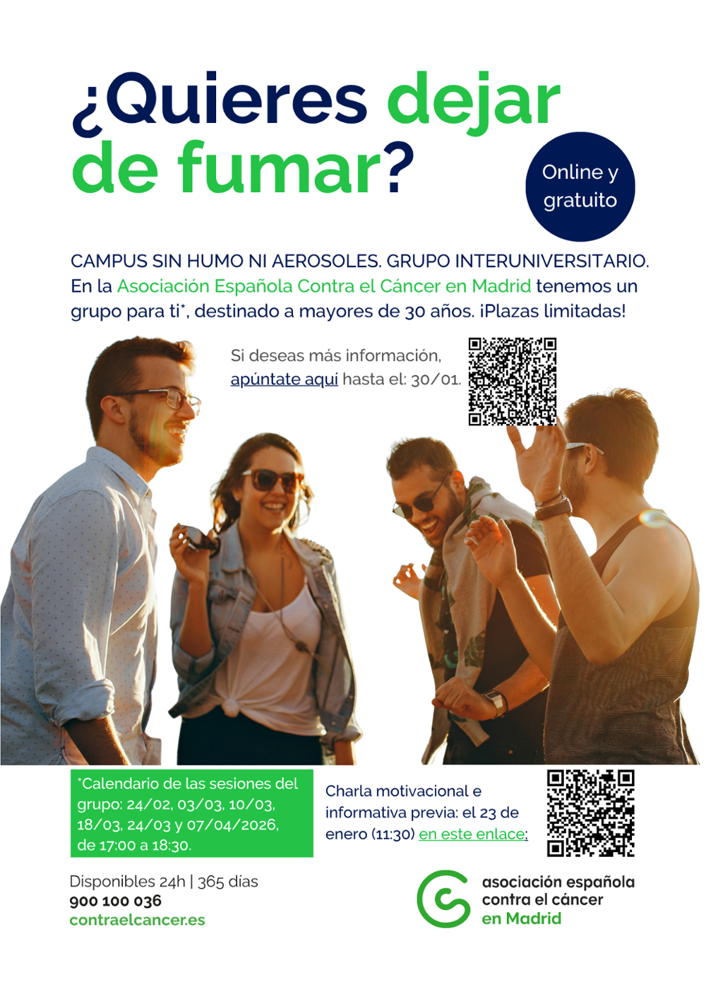 PRÓXIMO GRUPO PARA JÓVENES DE ENTRE 18 Y 30 AÑOS