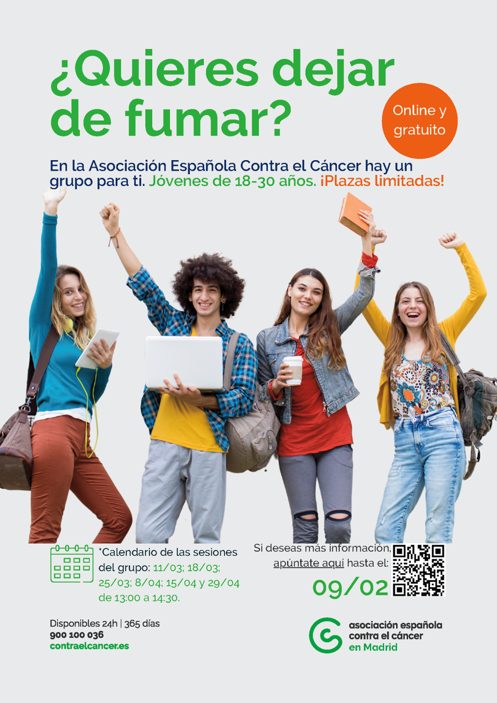 PRÓXIMO GRUPO PARA JÓVENES DE ENTRE 18 Y 30 AÑOS