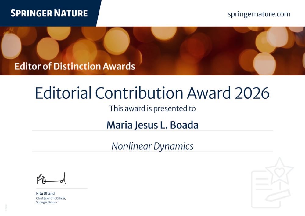 Springer Nature Editorial Contribution Award