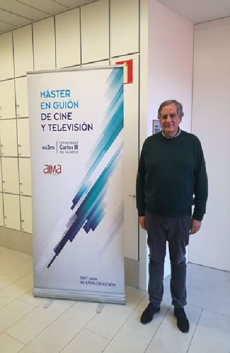 Manuel Placio en el Mäster de Guión de Cine y Televisión