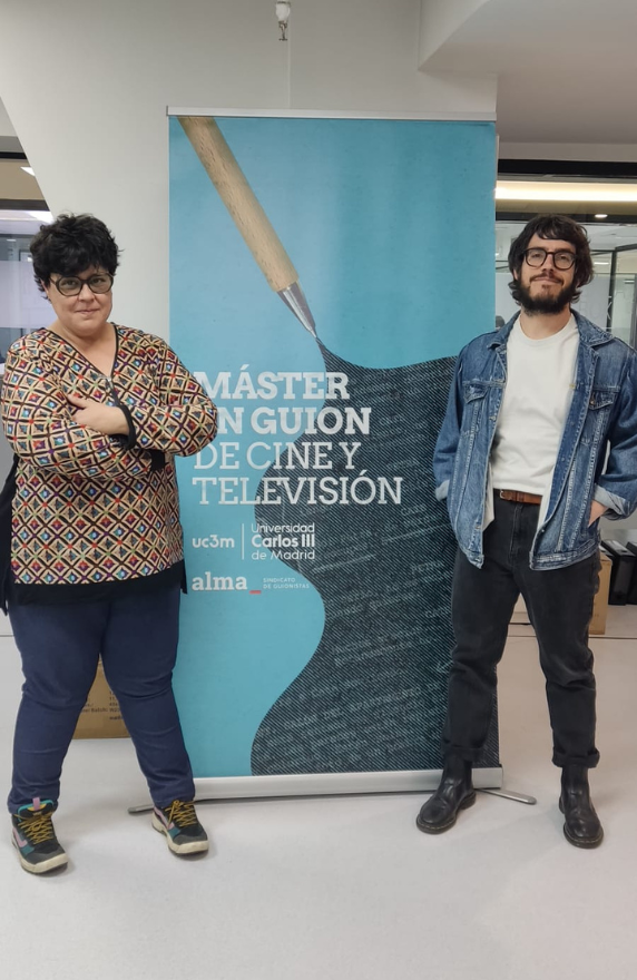 Sara Antuña y Carlos de Pando en Máster FP de Guion de Cine y Televisión