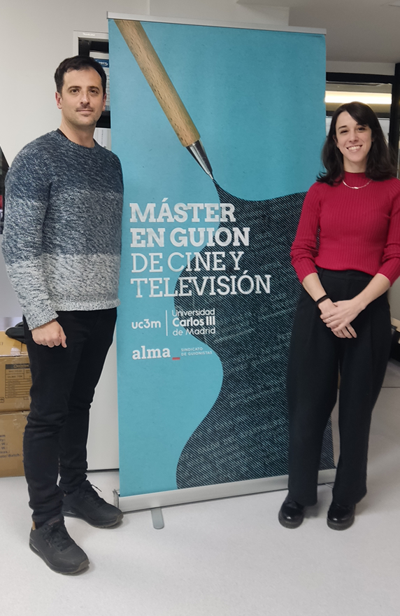 David Pérez Sañudo y Marina Parés en Máster FP de Guion de Cine y Televisión