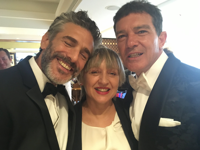 Teresa Font con Antonio Banderas