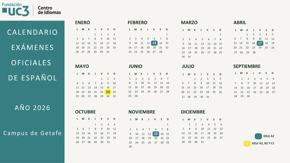 calendario certificaciones oficiales de español