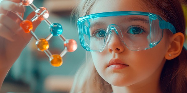 Ciencia y niña