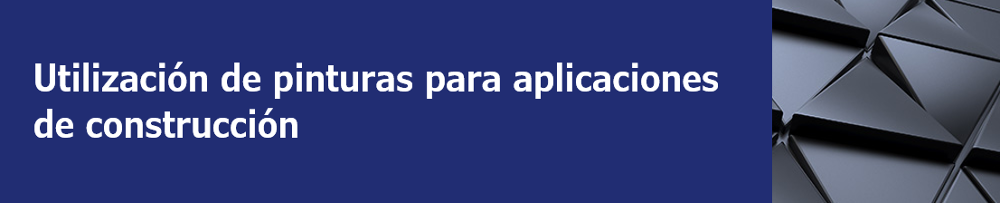 Utilización de pinturas para aplicaciones de construcción