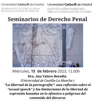 cartel conferencia “La libertad de la pornografía: una reflexión sobre el “sexua