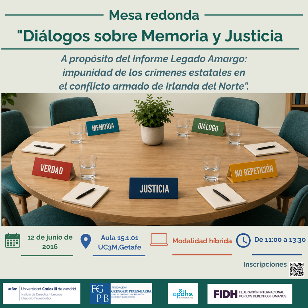 Cartel Diálogos sobre Memoria y Justicia