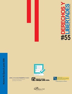 Portada del número 55 de la Revista Derechos y Libertades