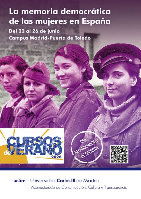 CARTEL CURSO VERANO La memoria democrática de las mujeres en España.