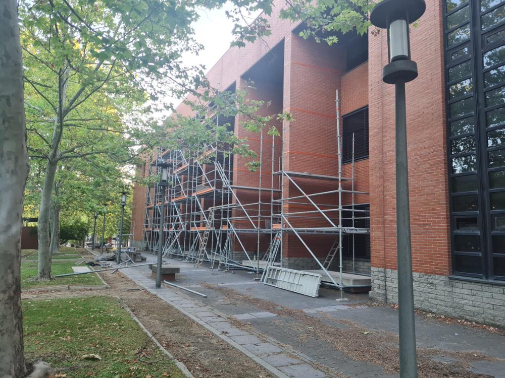 la fachada del edificio 14 de Getafe