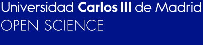 Universidad Carlos III de Madrid. Logotipo Cabecera Open Science