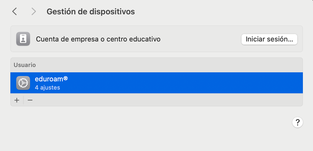 Opciones de conexión manual de red Wifi en Mac