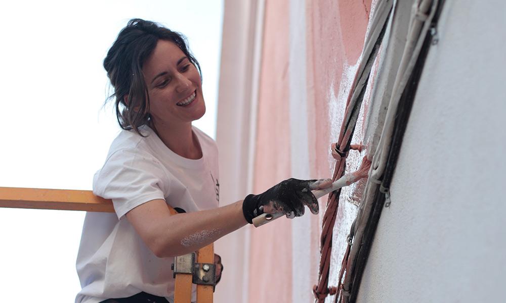 La UC3M albergará una pintura mural de la artista Isabel Flores