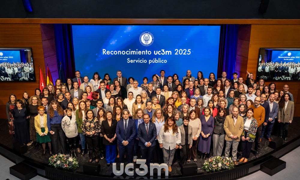 La UC3M reconoce la trayectoria y el compromiso de su personal