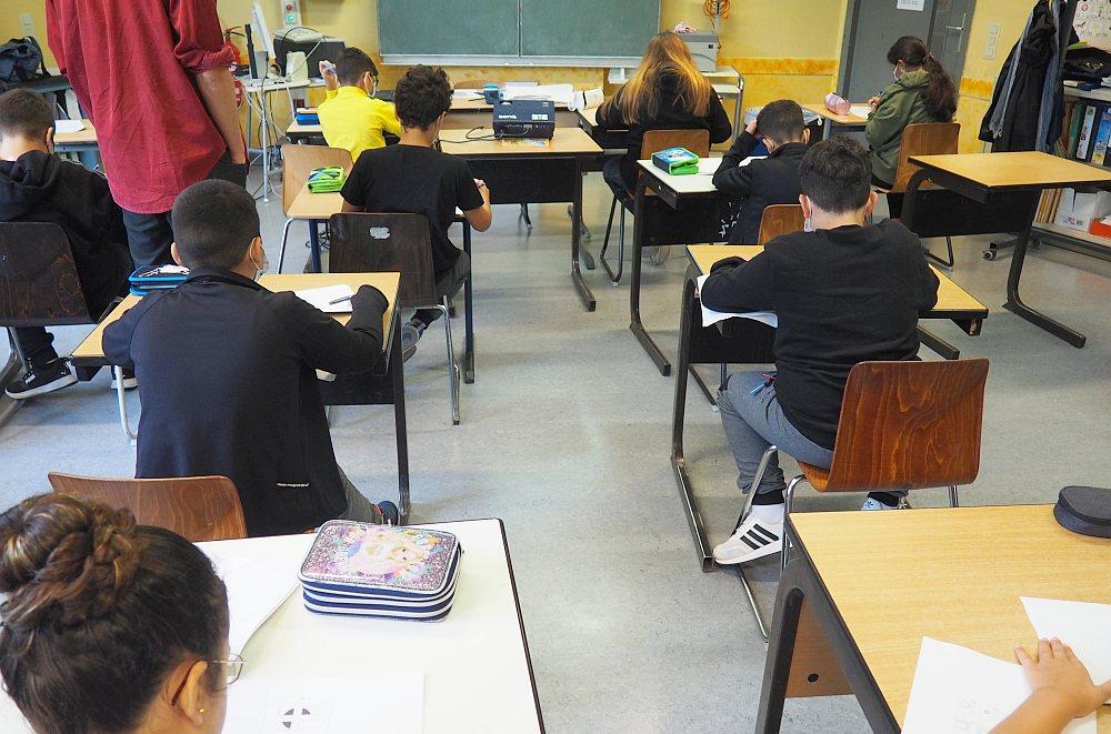 Colegio Barbara Schluter. Niños en un aula. Crédito UC3M