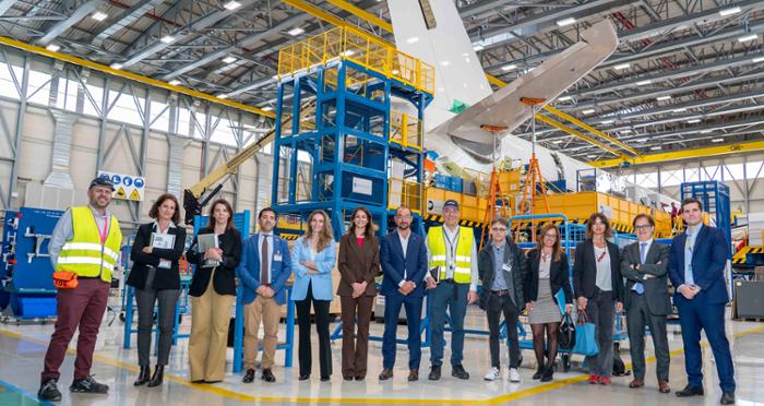 Imagen visita a instalaciones Airbus