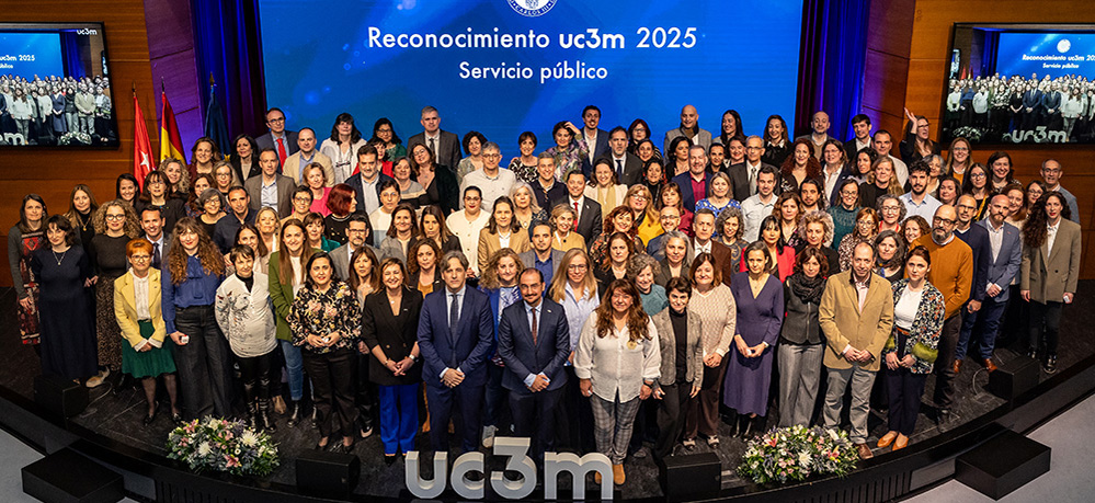 UC3M recognises the career and commitment of its staff