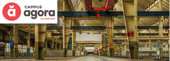 Fotografía de una cubierta compleja de tipo industrial