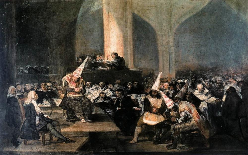 Tribunal de la Inquisición. Obra de Goya