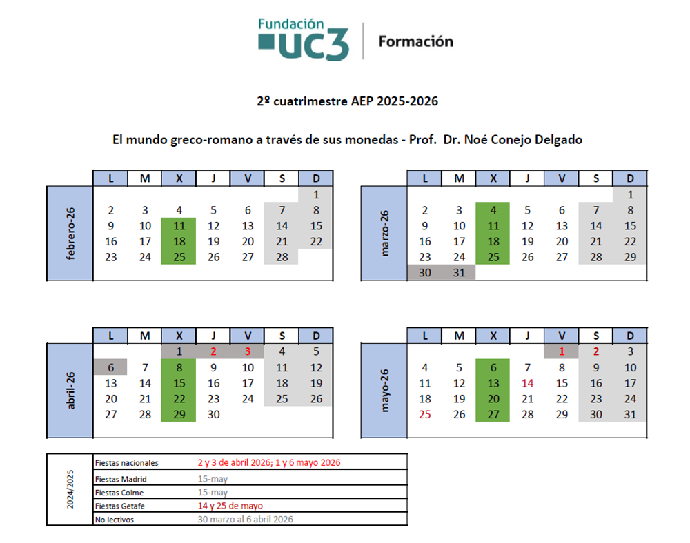 Miércoles. Del 11 de febrero al 27 de mayo 2026